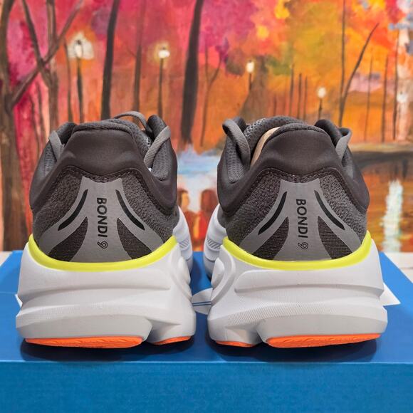 Hoka One M Bondi 9 Asphalt Grey Gravel Size 10.5 D Men\'s 1162011 ALTG main image 4